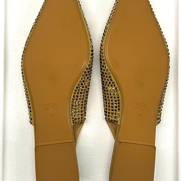 New ZARA Sparkling slingback flats - Picture 6 of 6